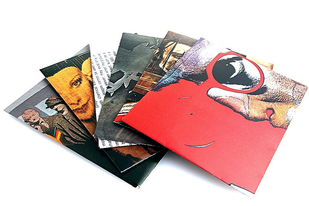 Encore Envelopes repurposed book pages art photos set of 10
