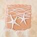 Beach Wedding Starfish Pair Cookie Favors Square // 1 doz. // Wedding Favors // Bridal Shower Favors // Star Fish Birthday Party Favors