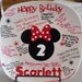 Minnie mouse birthday plate