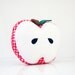 Sale - 60% Off - Apple Pillow with Heart Pattern