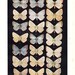 Vintage Butterflies Lithograph Print to Frame Black