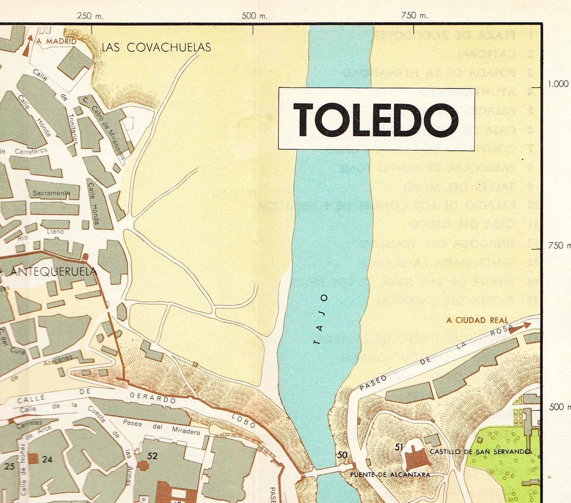 Toledo Spain Map