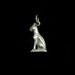 Tiny Bastet egyptian goddes SOLID lead free pewter charm pendant