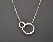 Modern double curb link necklace