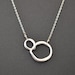 Modern double curb link necklace