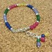 Children's Jade Bracelet Children's Sterling Silver Jewelry Unique Handcrafted Gemstone Jewellery Rainbow Blue Pink Green Yellow Purple