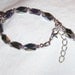 Silver Bracelet Lock and Key Charm Iridescent & Silver Jewelry Girls Jewellery Extender Chain
