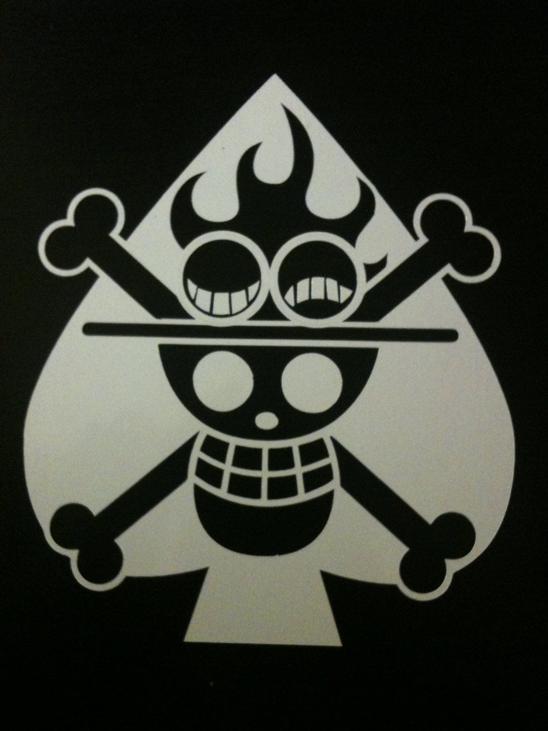 One Piece Ace Portgas D. Ace Vinyl Sticker by AlottaVinyls ...