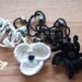 White Crochet Barefoot boho Sandals flower with beads gift idea for her mom girl
