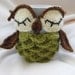 PATTERN ONLY - Owl mug cozy pattern - PDF instructions