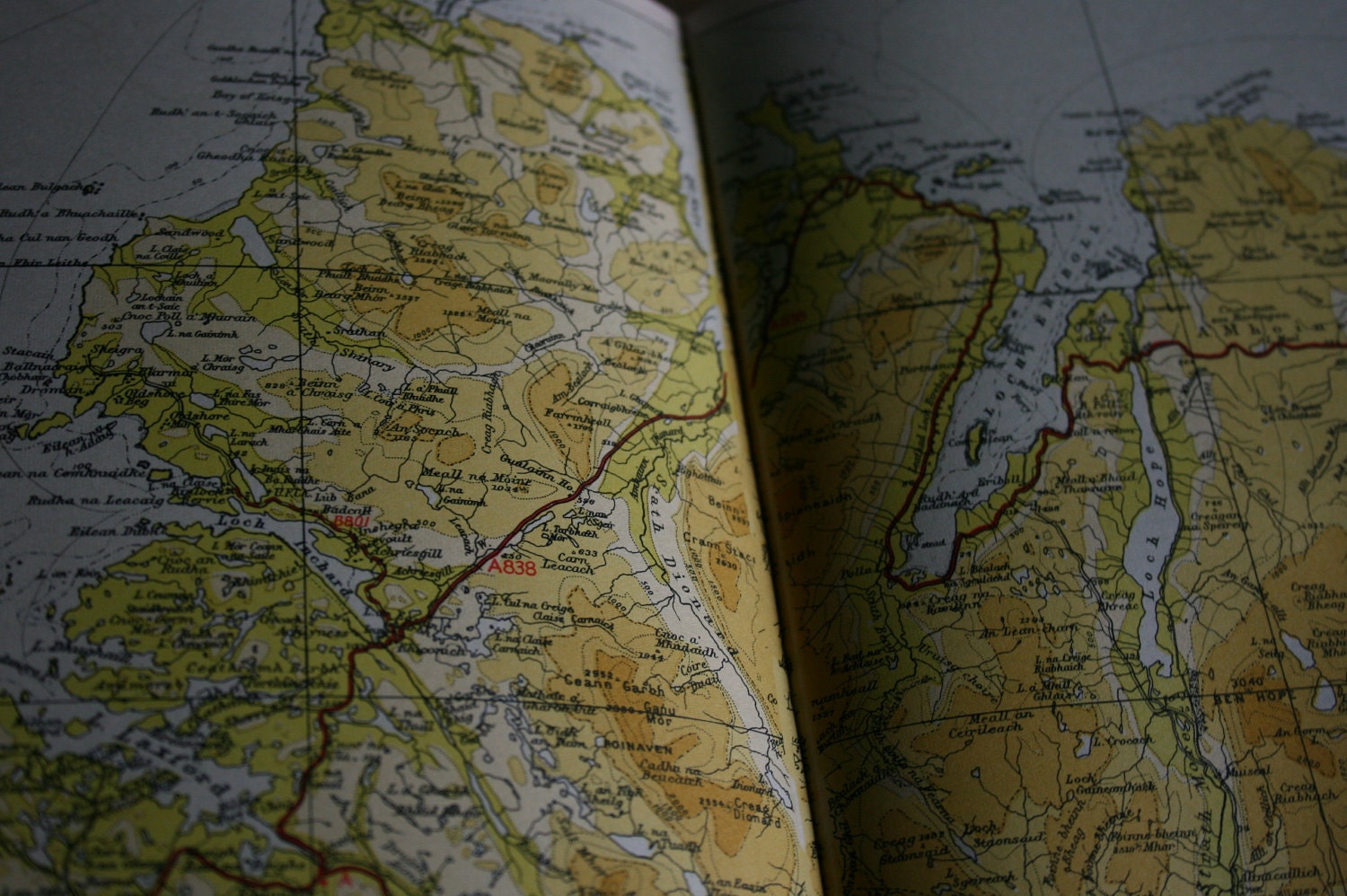 1950's Atlas of Great Britain - 100's of Mid-Century Maps - Perfect for Altered Art / Jewelery / Decoupage