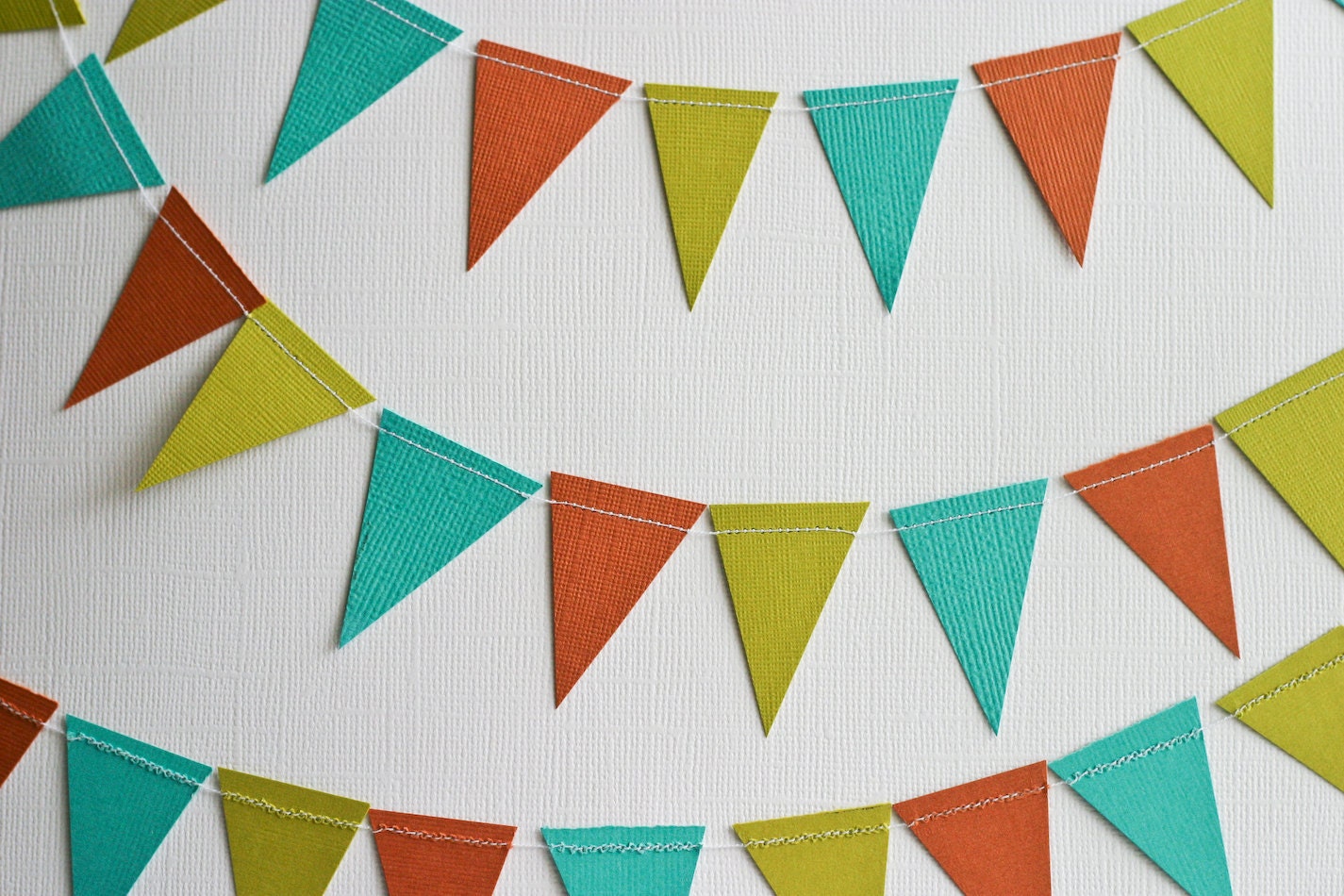 Paper Garland Bunting Flag Summer Bright Colors