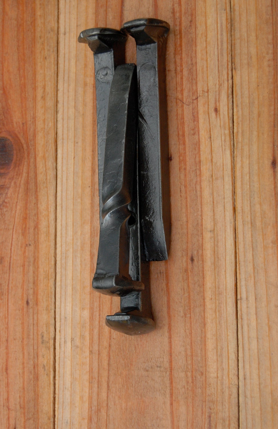 Railroad Spike DOOR KNOCKER, entryway home decor,  Heavy Duty, any color, customMade to Order