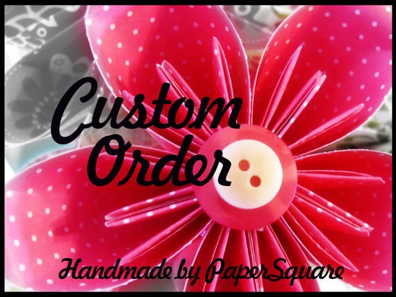 Custom order for Kate B.