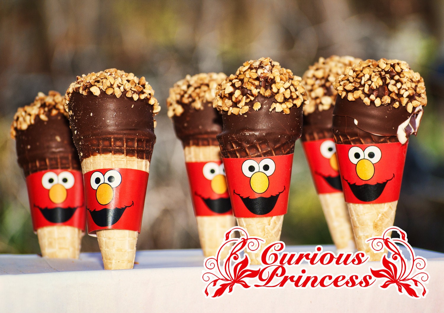 red monster inspired wraps wrappers ice cream cone labels party favor and sucker covers, PRINTABLE diy