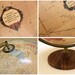 Vintage Cram's Antique Globe Lamp By The George F. Cram Company // Made in USA