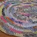crochet rag rug oval "Watercolors" (21" X 33")