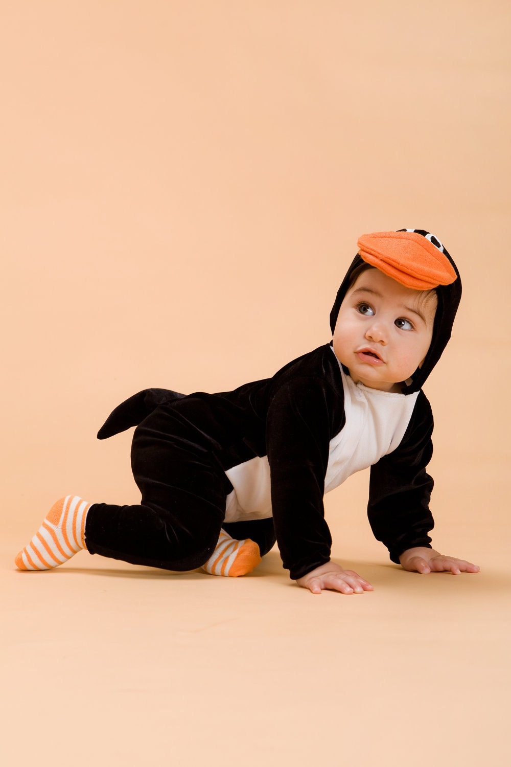Halloween Handmade  Penguin Baby Costume, Toddler Costume, Kids Costume