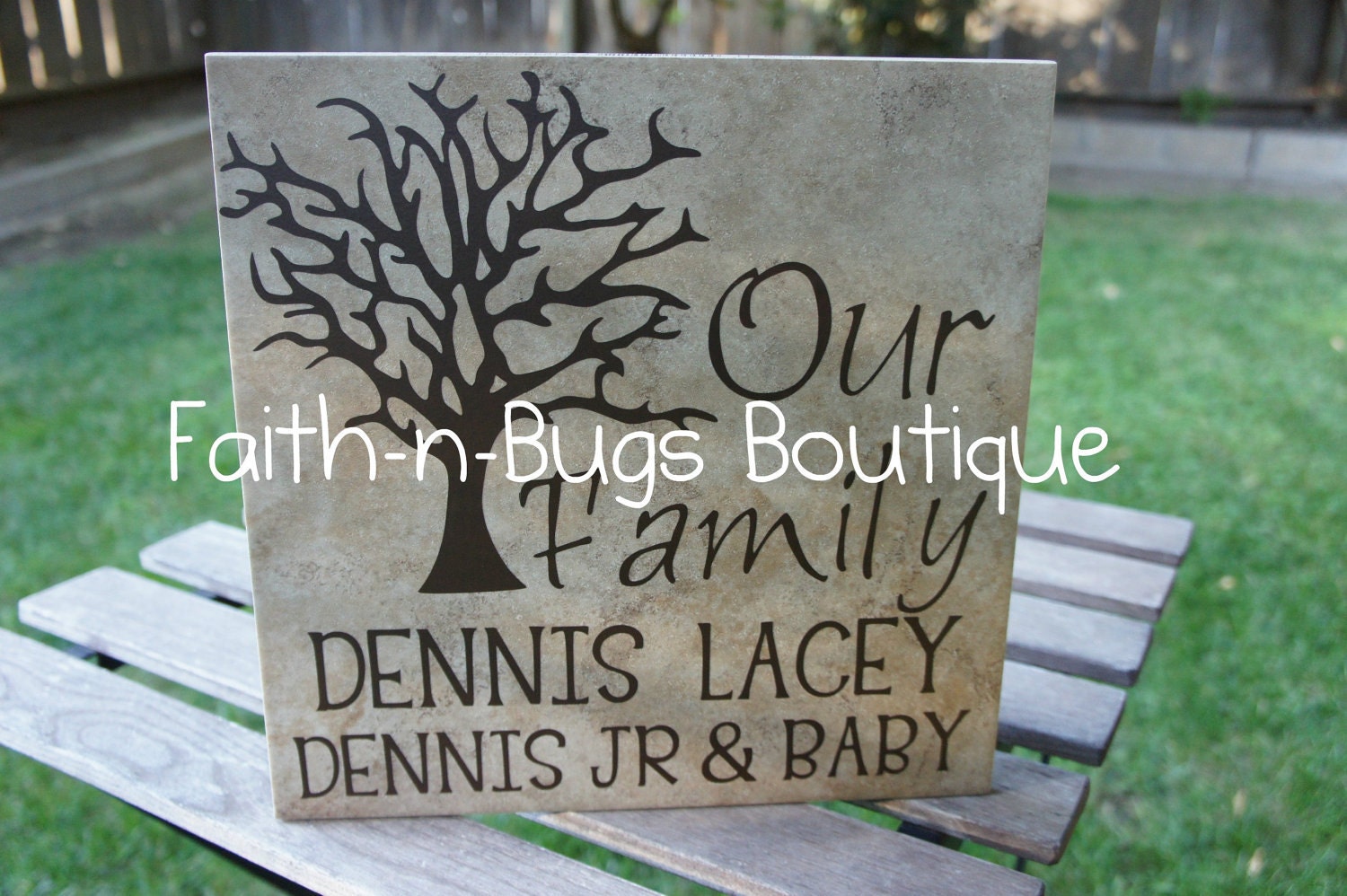 Our Family- Custom Personalized Tile