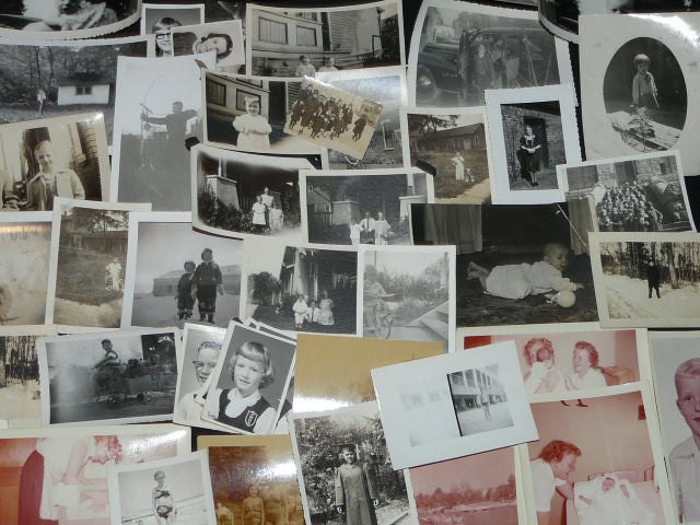 Kids Children Lot 55 Vintage 30s 40s 50s Photos Snapshots Family Son Daughter Boy Girl Photograph Portrati Snapshots School Friends Summer