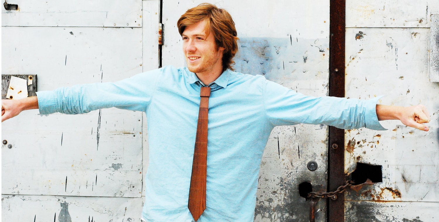 Wood Tie (Small) - Made From Reclaimed Redwood