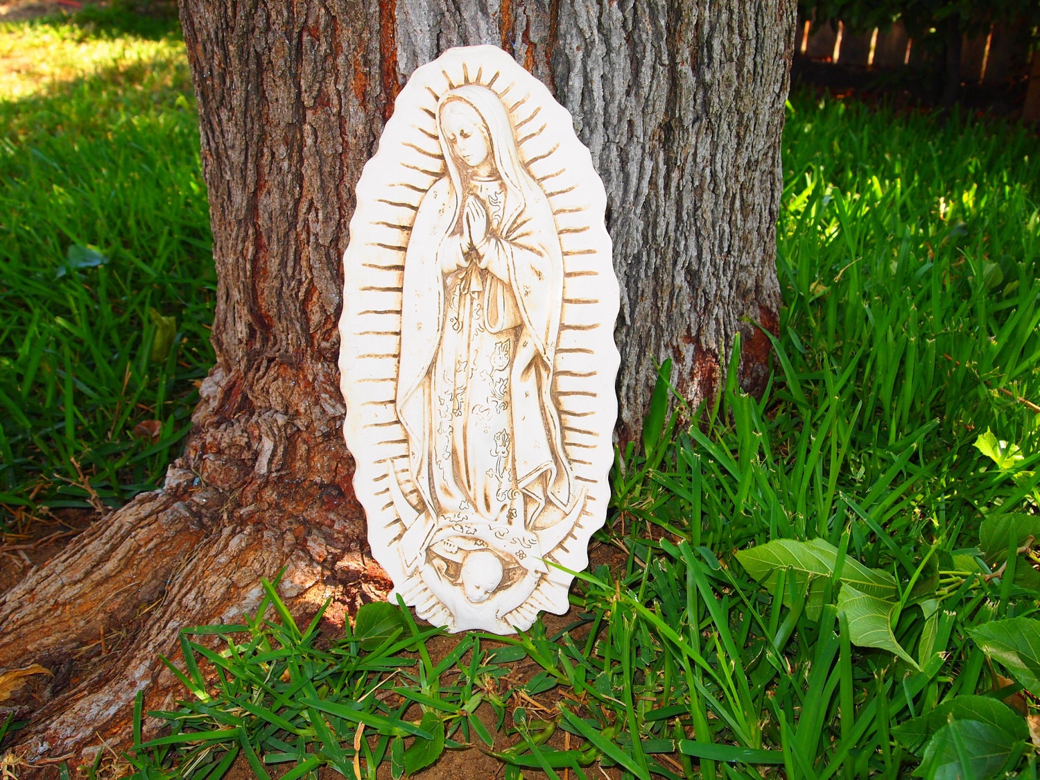 Virgin Mary Mold Plaster Cement Concrete Religious by KAPCREATIONS