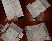Original Artwork Wizard Marauders Map Hand-folded on Parchment
