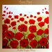 HUGE SIZE 3ft by 3ft ORIGINAL oil/acrylic Impasto painting floral by Nicolette Vaughan Horner