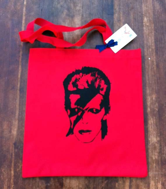 David Bowie Ziggy Stardust Red Rock N' Roll Bag