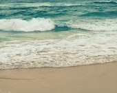 Beach, Ocean Photography -Turquoise Waves, Teal Sea - Ocean Blue