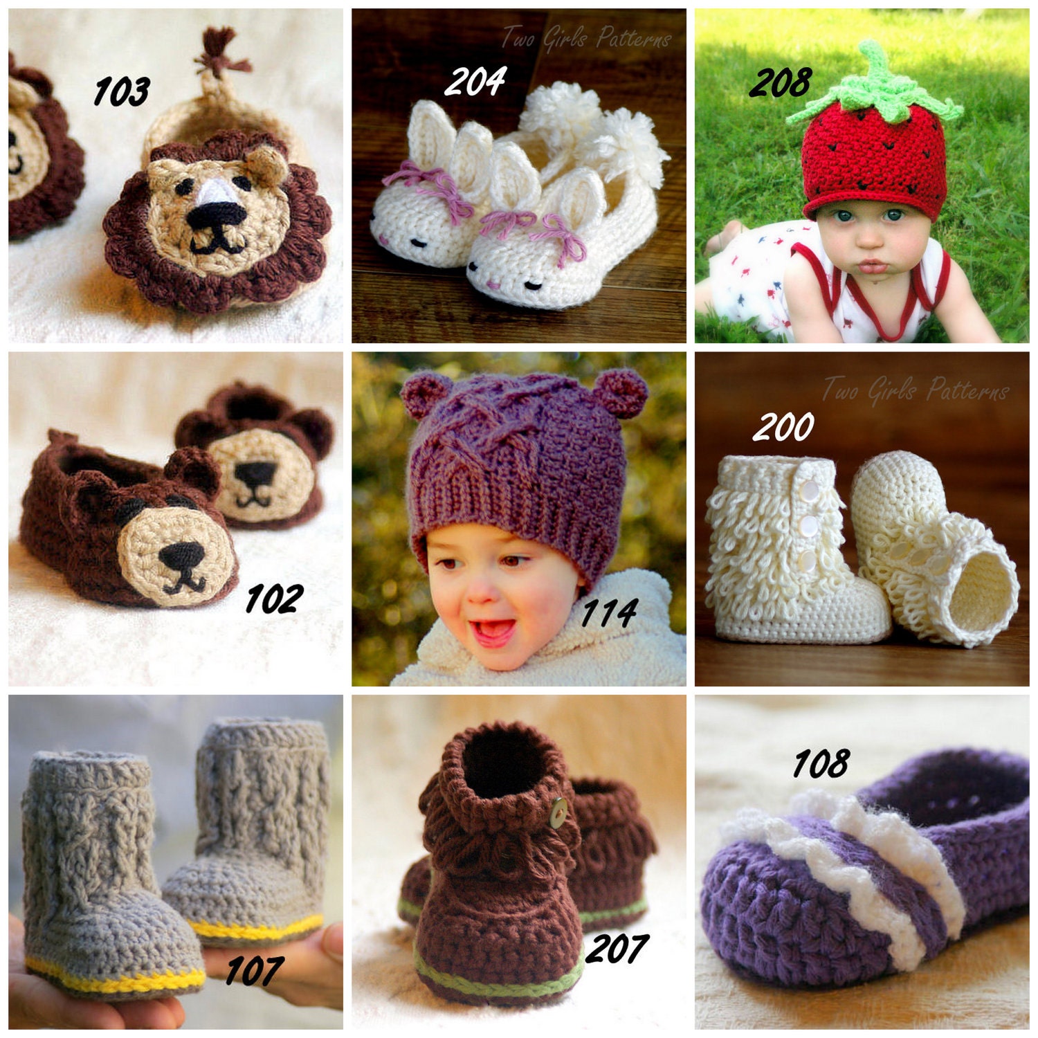 Crochet patterns 2 for 10.00 combo deal