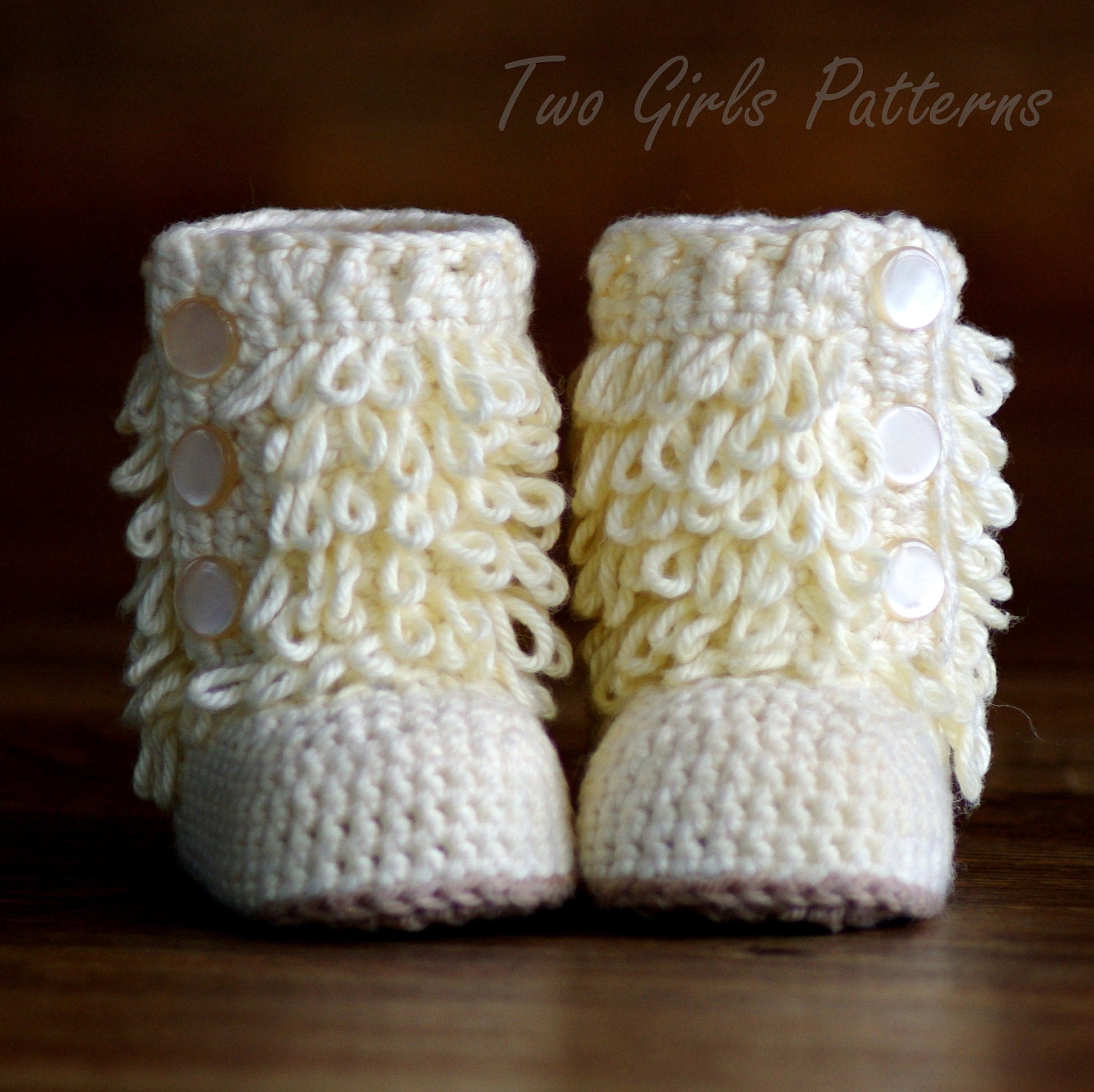 Baby Crochet Boots Pattern - Furrylicious Booties  - Pattern number 200 Instant Download