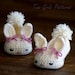 Crochet patterns baby booties Classic Year-Round Bunny House Slippers - Pattern number 204 Instant Download