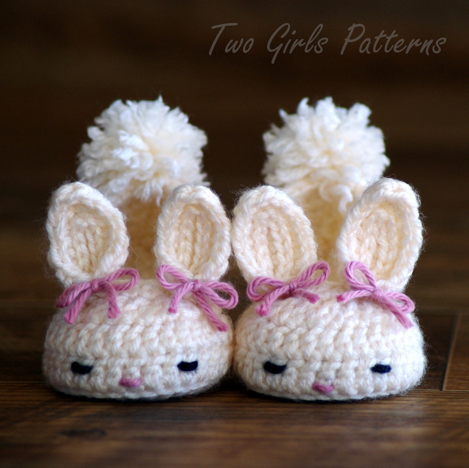 Crochet Pattern Baby Booties The Classic Year-Round Bunny House Slippers PDF Pattern - Pattern number 204 Instant Download