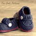 Crochet patterns - Baby Boy Boot - The Sailor - Pattern number 203 Instant Download