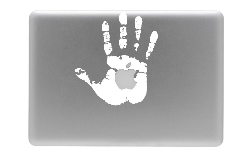 Hand Print Macbook Decal / Macbook Sticker / Laptop Decal