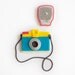 plastic camera cookie set (3 camera cookies plus 1 flash)