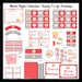 Movie Night Birthday Party Collection in Red- Ready To Go Package