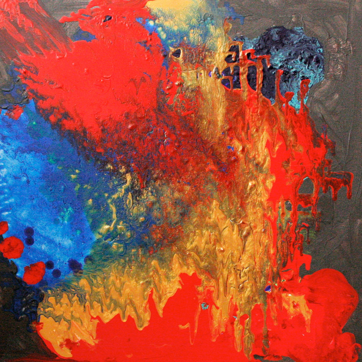 In the Stars original 24"x24" acrylic on gallery wrapped canvas. Ready to hang.