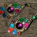 Rainbow Earrings Vintage