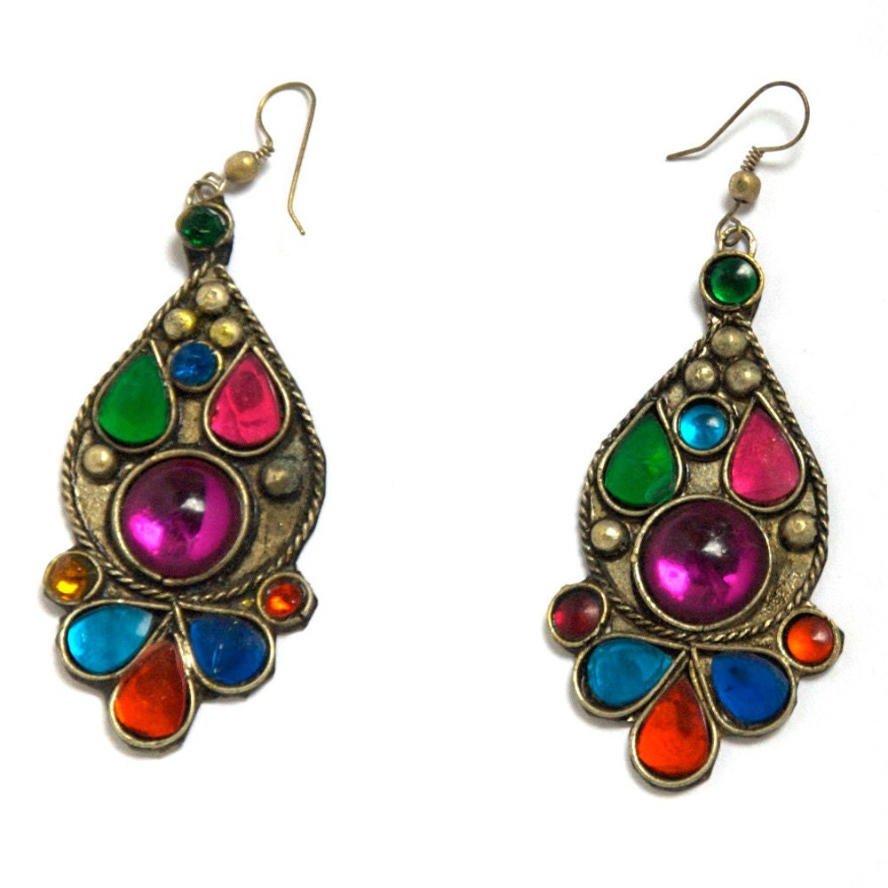 Rainbow Earrings Vintage