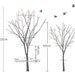 Tree Wall Decal Wall sticker Art Wall Decal Wall Sticker tree decal Vinyl decal Children Wall Decal Wall Sticker tree decal-Two Winter Trees
