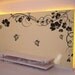 nursery wall decals flower vinyl wall decals Butterflies wall decals office decal children wall decal-White-White Flower with Butterflies