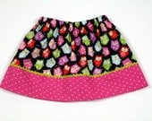 Custom Boutique Skirt Girls Clothing Owls  - Sizes 6 - 12 months, 12 - 18 months, 2T, 3T, 4 / 5, 6 / 7, 8 / 9