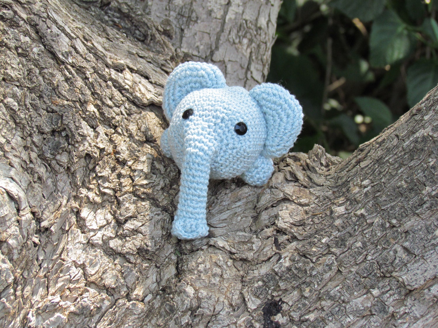 Easy Crocheted elephant toy Pattern, Hand Knit PDF Pattern, amigurumi Knitting Pattern
