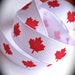 RESERVED-Patriotic Maple Leaf Grosgrain Ribbon-Canadian Flag-red and white-London Olympics