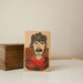 JOURNAL - Western COWBOY MALE pocket-sized sketchbook Linocut
