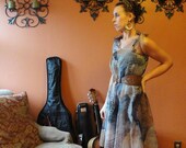 Glamorous sheer boho dress made by Mimosa Tree - KerahsVintageWash