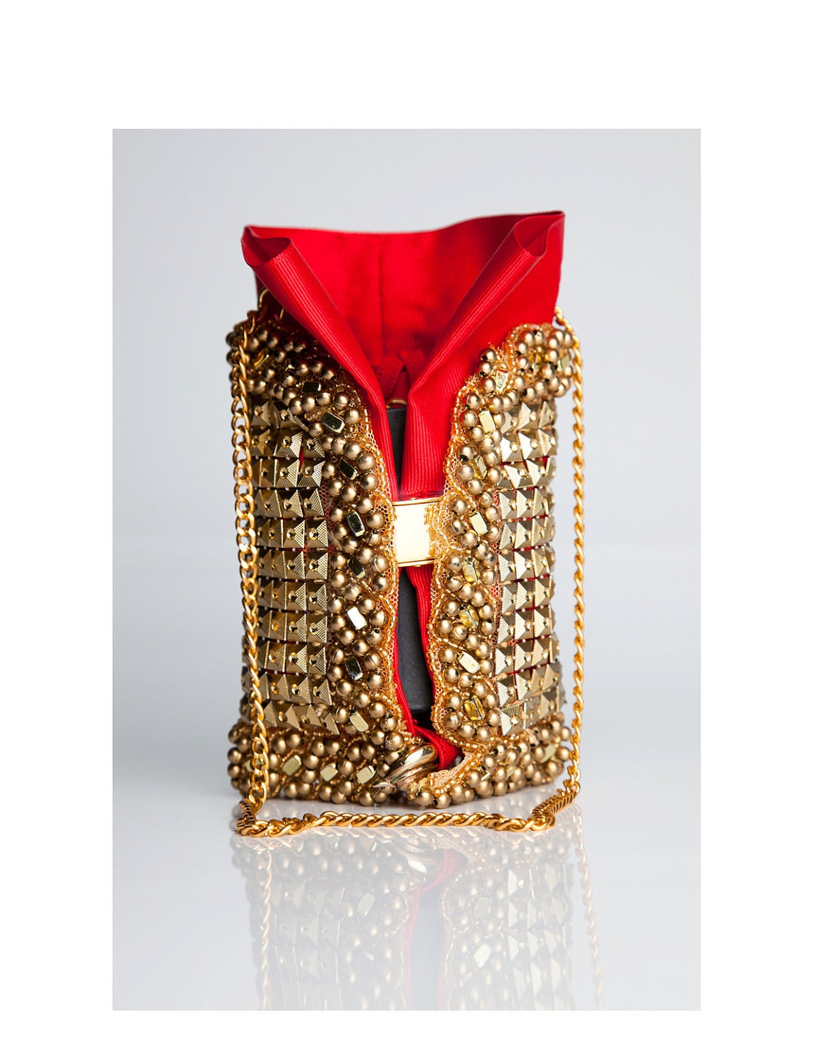 Gold Convertible Cuff to Purse Accessory - The Goddess