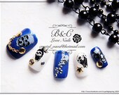 Rock Style Fake Nail Set - " Skull " (Limited Edition)